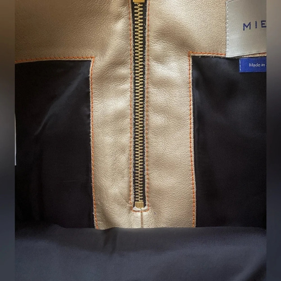 Mietis Studio Leather Mini Skirt Seen in Vogue size Small 29” waist - Picture 5 of 10